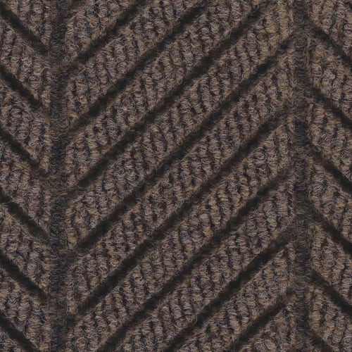 M+A Matting Waterhog Eco Elite Roll Goods 6x12 Smooth SBR, Nosing All Sides, Chestnut Brown